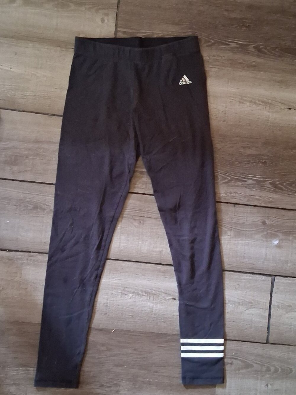 vintage adidas 3 stripe leggings black medium skinny